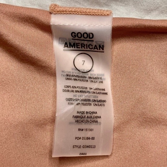 NWT Good American Rib Better Bikini Bottom Cheeky Desert Rose Size 7 (4XL) - Picture 5 of 10